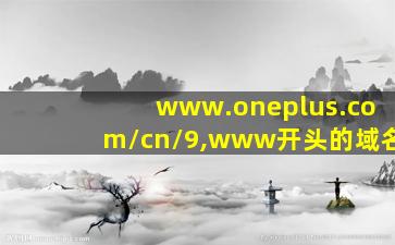 www.oneplus.com/cn/9,www开头的域名